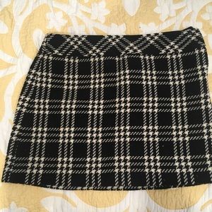 Classic Plaid Wool Skirt